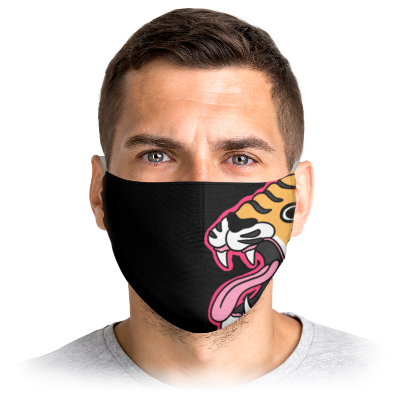 

Многоразовая маска Printio Tigerr черная S, Tigerr