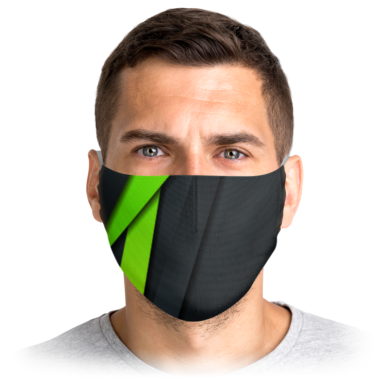 

Многоразовая маска Printio Background зеленая S, Background