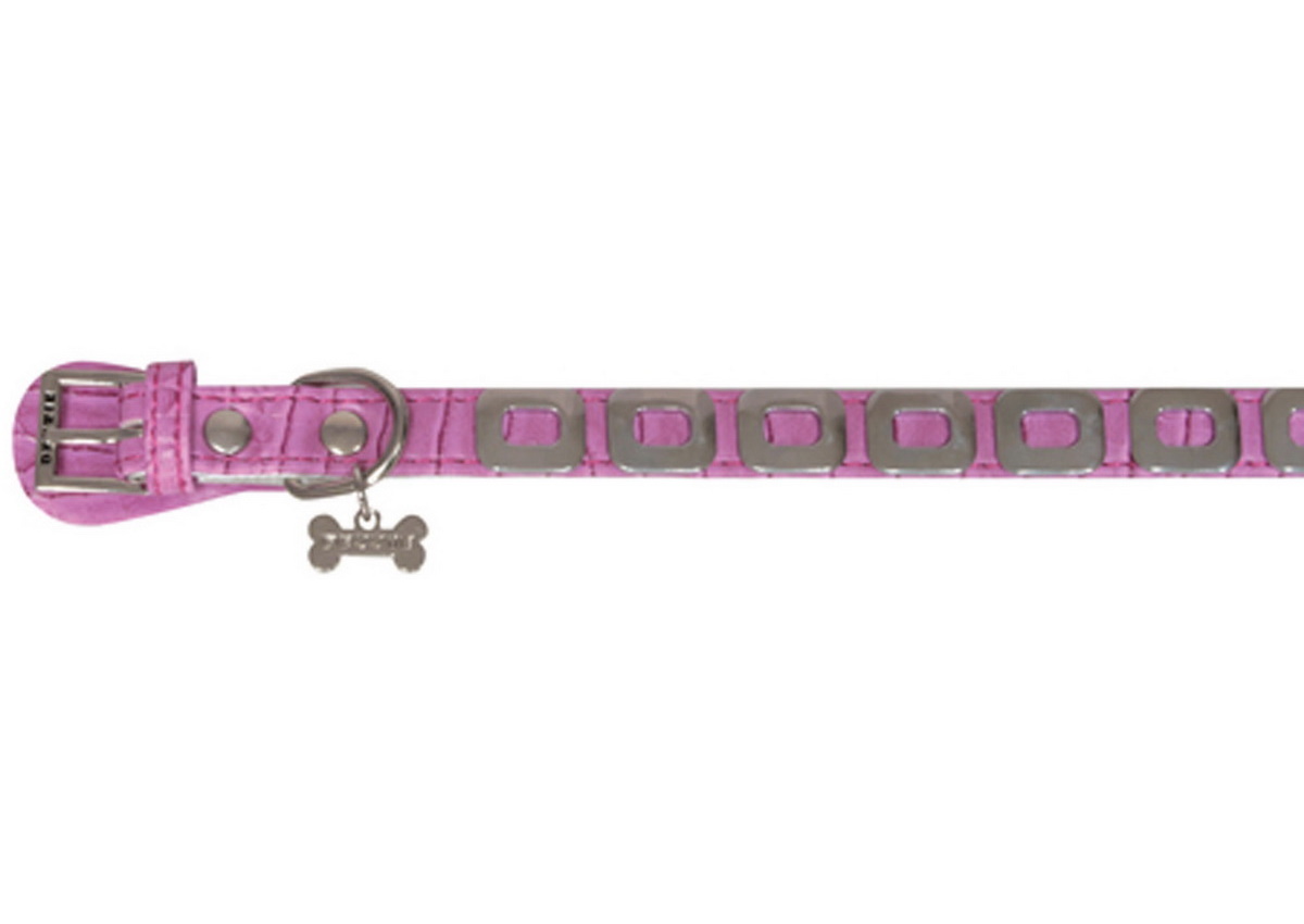 Ошейник для собак Dezzie, розовый, размер XS 1x25см, 58 гр