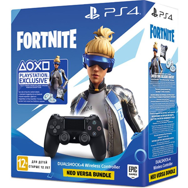 фото Геймпад sony playstation dualshock 4 v2 cuh-zct2e black+fortnite