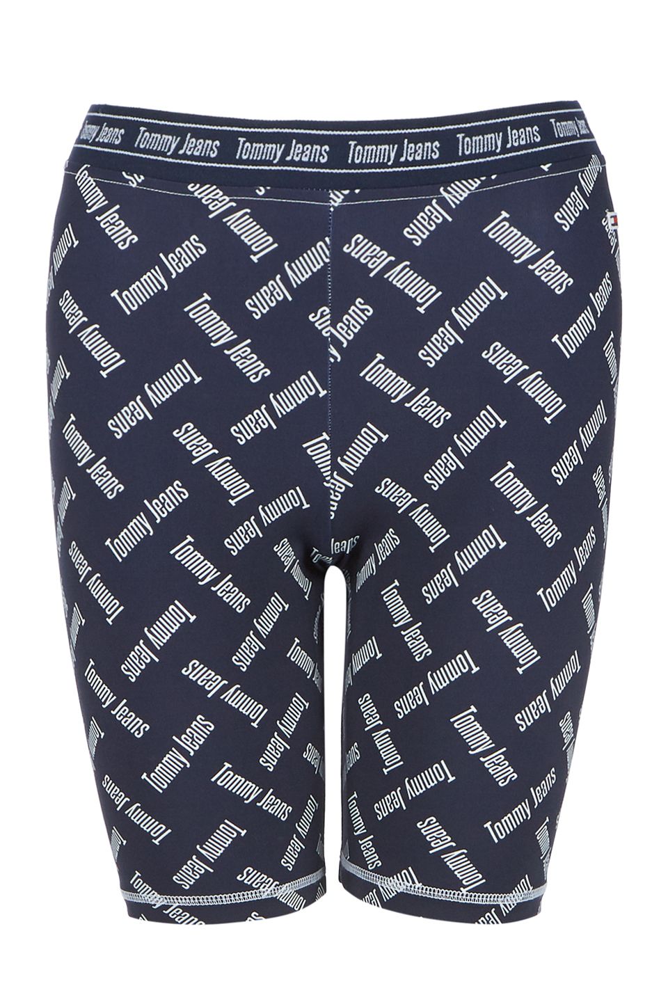 Велосипедки женские Tommy Jeans DW0DW08146 00K logo print / twilight navy синие XS