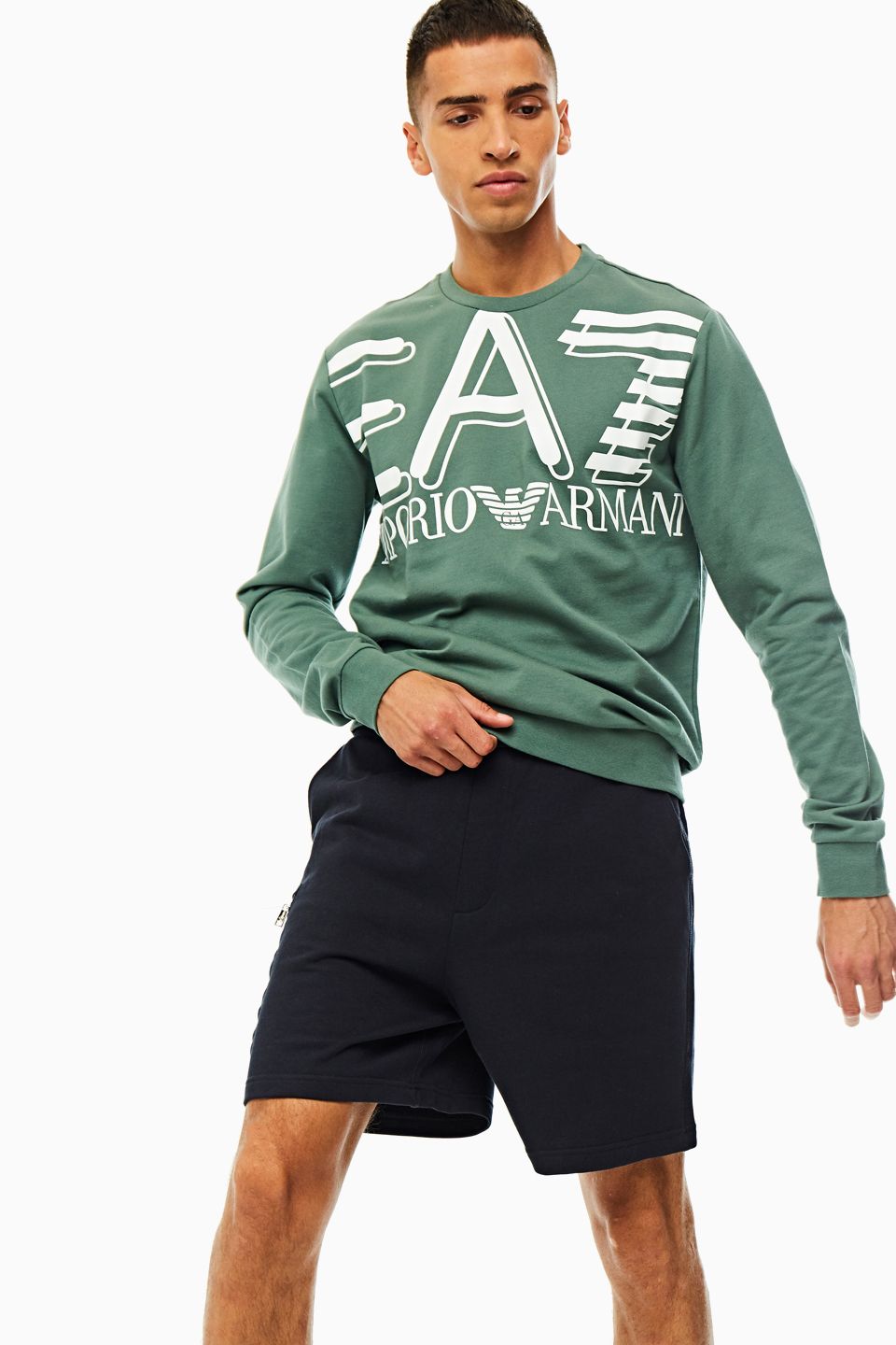 

Трикотажные шорты мужские Armani Exchange 3HZSGK ZJ6BZ 1510 синие S, Синий, 3HZSGK ZJ6BZ 1510