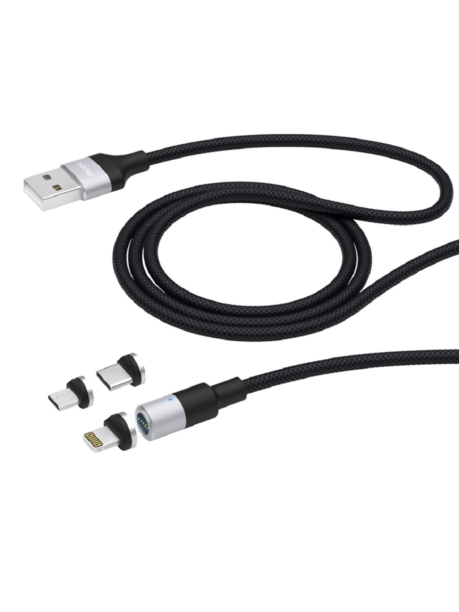 Кабель Deppa Lightning, Micro USB и USB-C