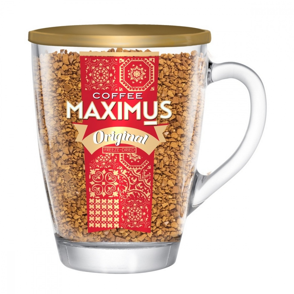 Кофе Maximus Original растворимый в стеклянной кружке 70 г 358₽