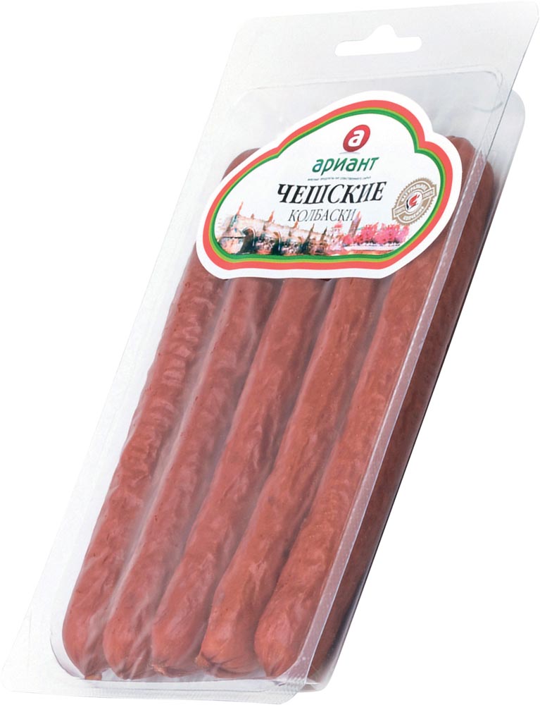 

Колбаски чешские в/к з/атм 260г ариант