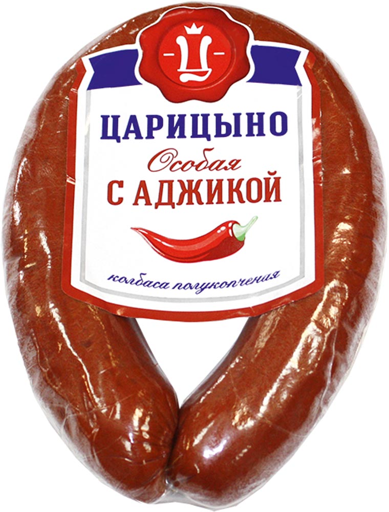 Колбаса Царицыно Особая с аджикой полукопченая, 400 г