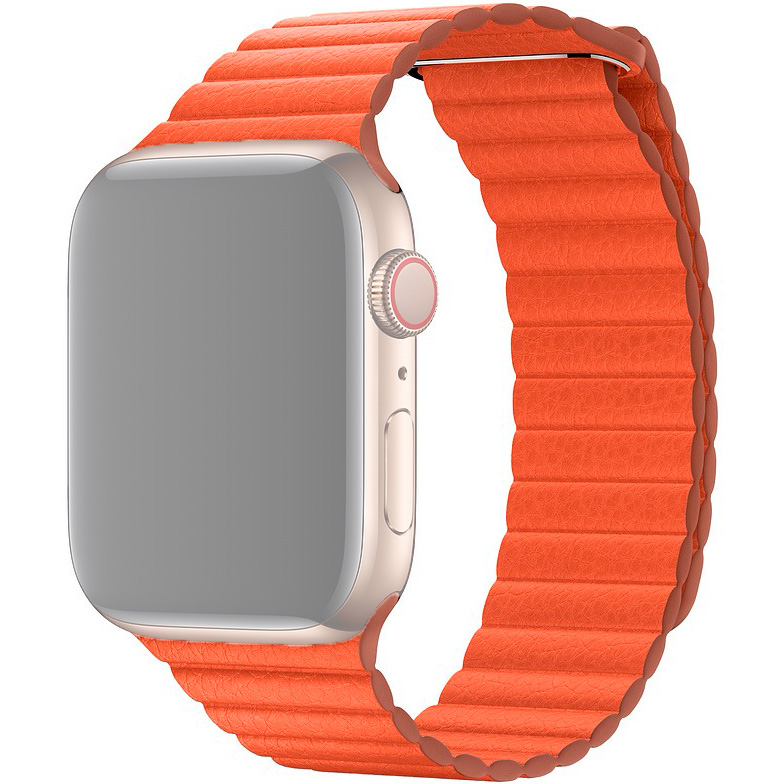 Ремешок InnoZone для Apple Watch 1/2/3/4/5 магнитный 38/40 mm - Orange (APWTMA38-13)