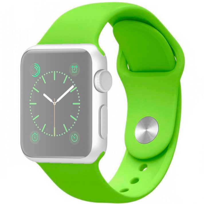фото Ремешок innozone для apple watch 1/2/3/4/5 silicone 42/44 mm - green (apwtsi42-31)