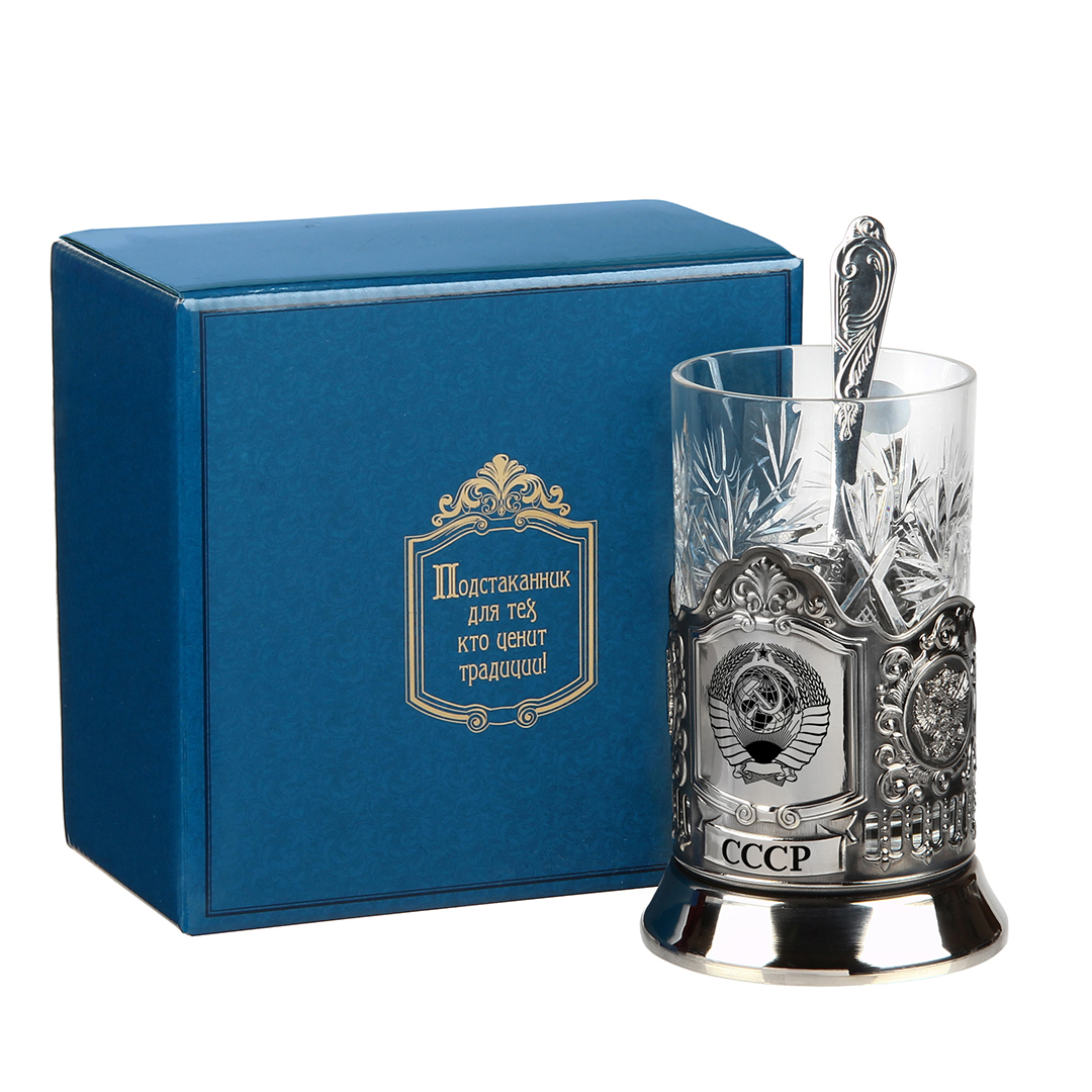 

Город Подарков Подстаканник подарочный никелированный СССР (грав) в коробке