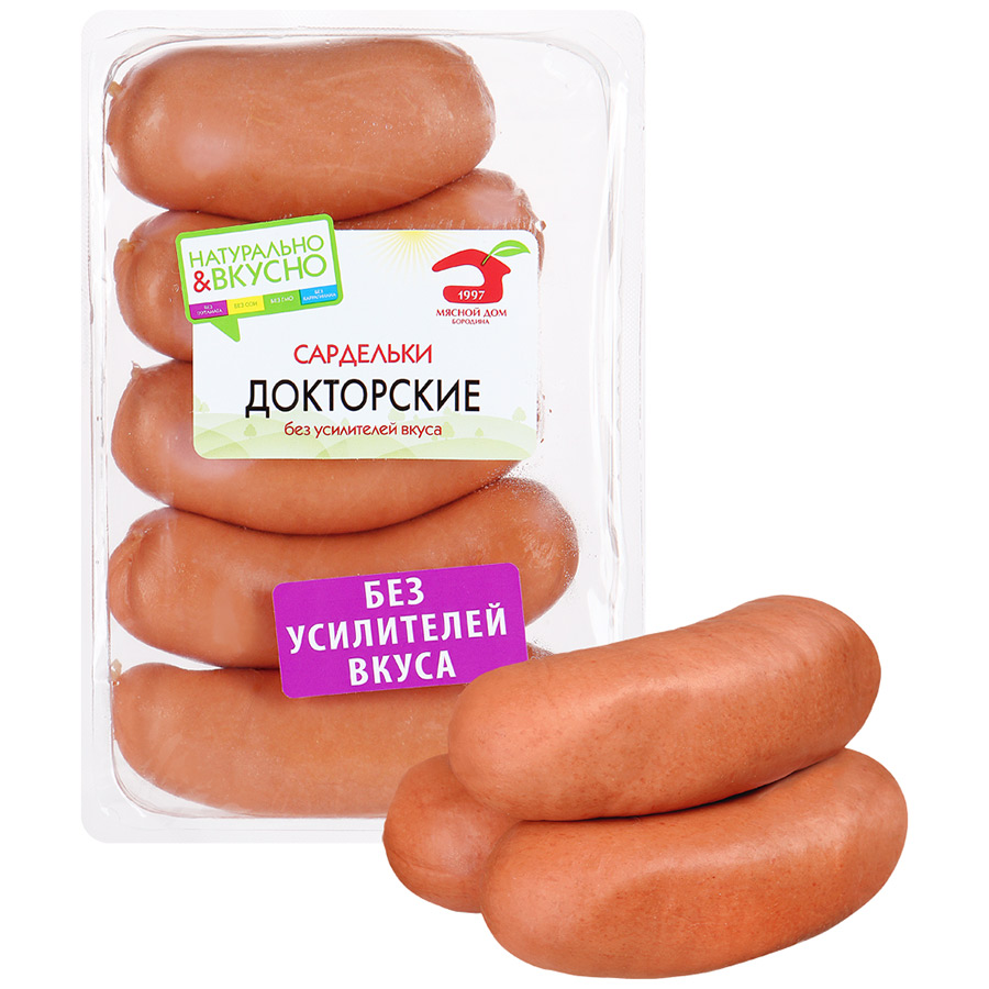 

Сардельки МД Бородина Докторские, 500 г