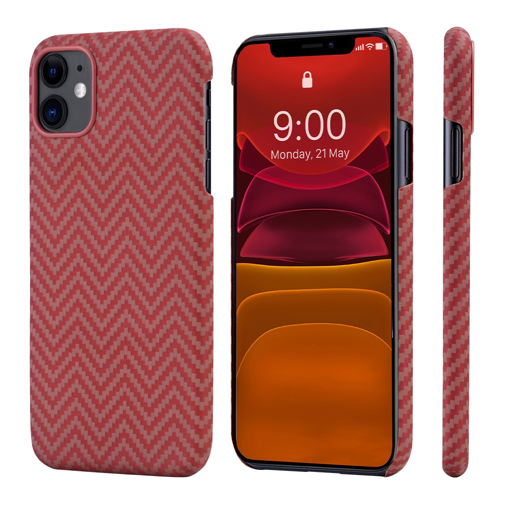 фото Чехол pitaka magcase для iphone 11 red/orange