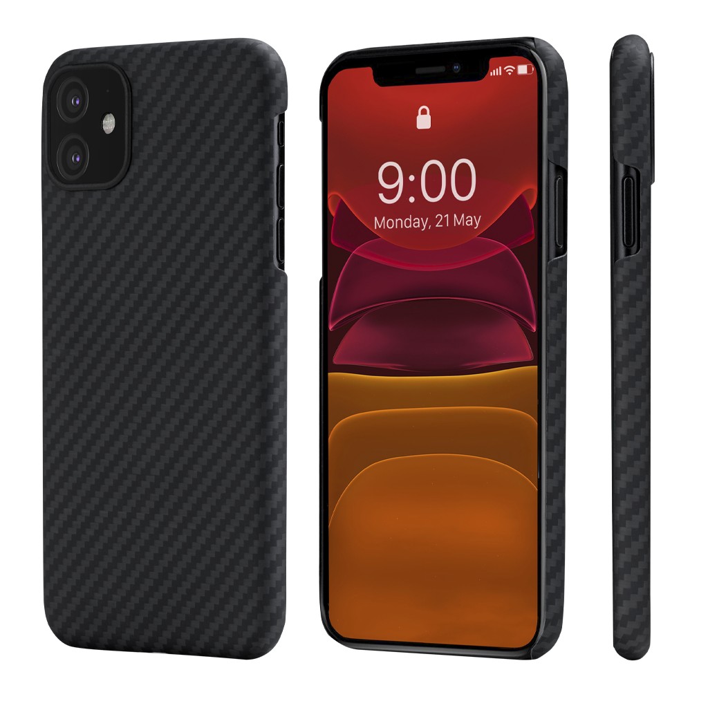 фото Чехол pitaka magcase для iphone 11 black/grey