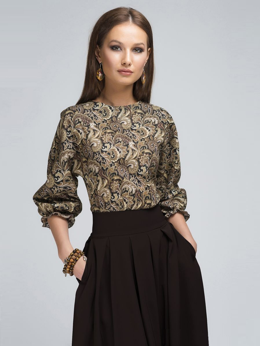 

Повседневное платье женское 1001dress DM00234BD коричневое 42, DM00234