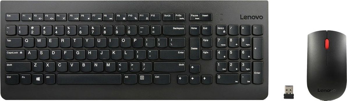 фото Комплект клавиатура и мышь lenovo essential wireless (4x30m39487)