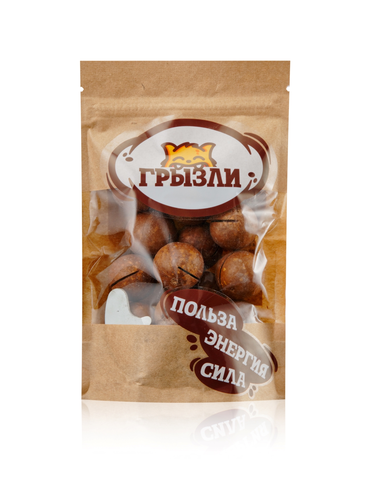 

ГРЫЗЛИ Макадамия орех, неочищенный, 150 гр.