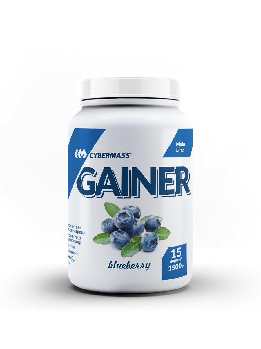 Гейнер CyberMass Gainer, 1500 г, blueberry