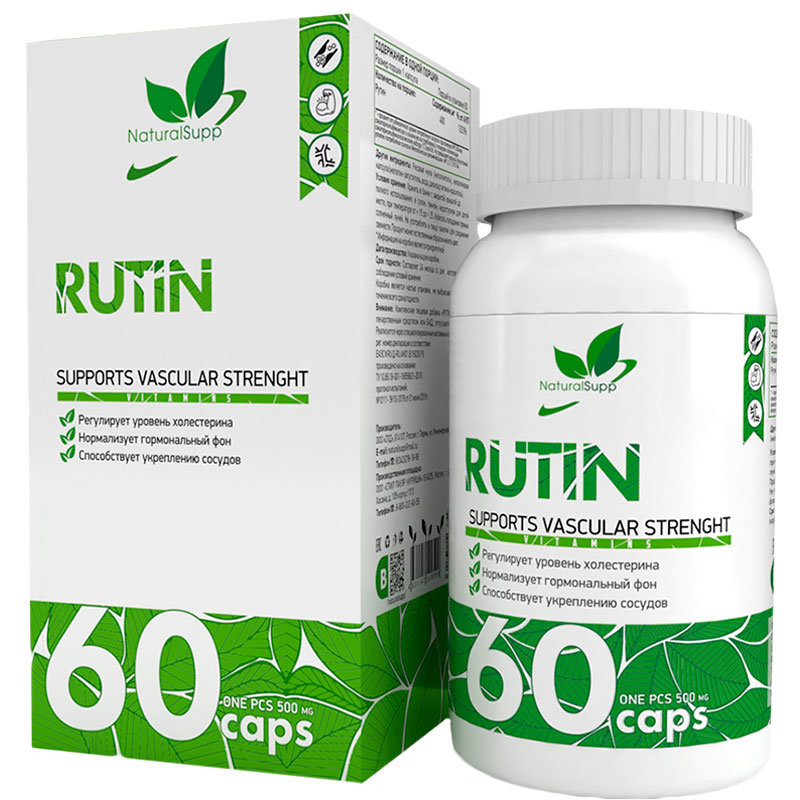 Купить Добавка Рутин для сердца и сосудов NaturalSupp Rutin капсулы 60 шт.