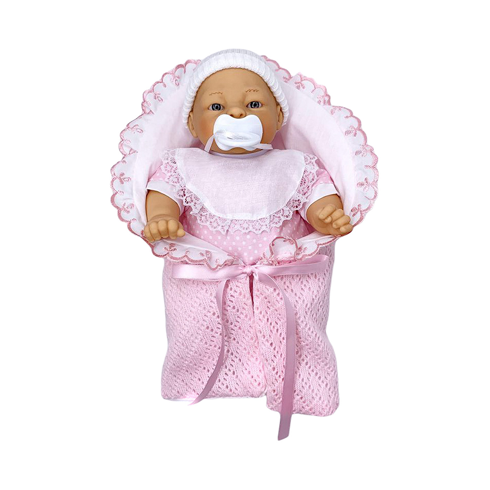 

Кукла мягконабивная Munecas Manolo Dolls 28 см, MD4200 РОЗОВЫЙ, БЕЛЫЙ