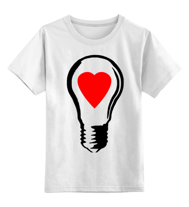 

Детская футболка Printio Big lamp! switch on your love! цв.белый р.152, 0000000770687