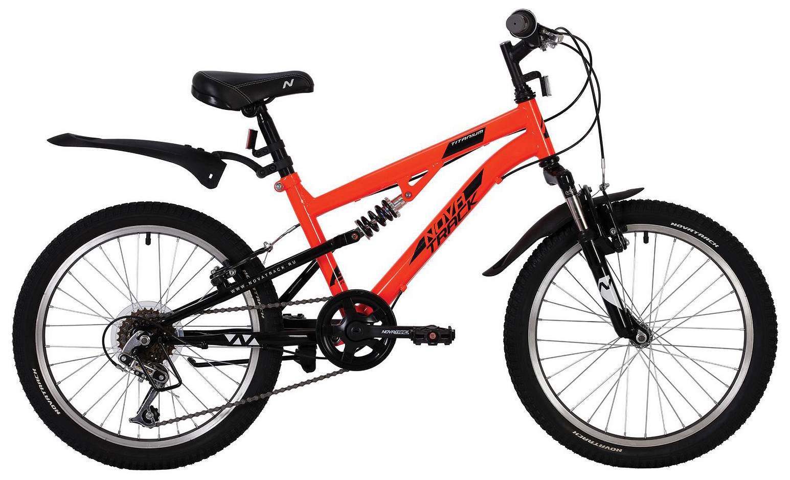 фото Велосипед novatrack titanium 20 6-speed 2020 one size orange