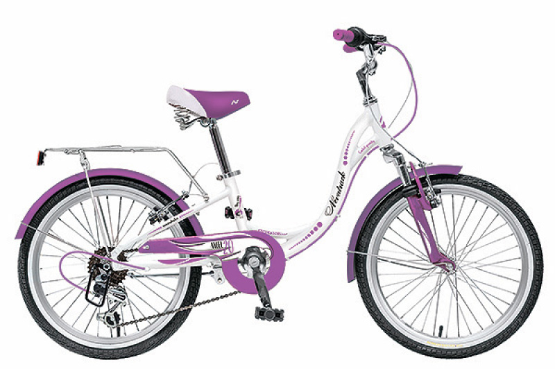 фото Велосипед novatrack angel 20 6-speed 2019 one size white