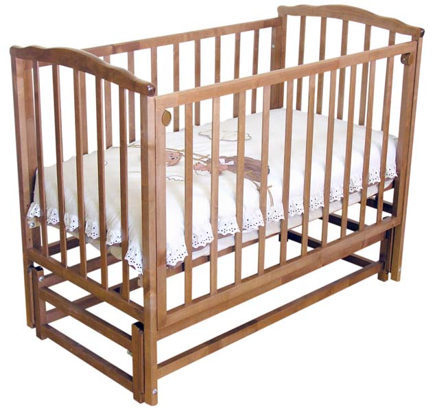 Кровать детская Можга Кристина Шоколад с продольным маятником