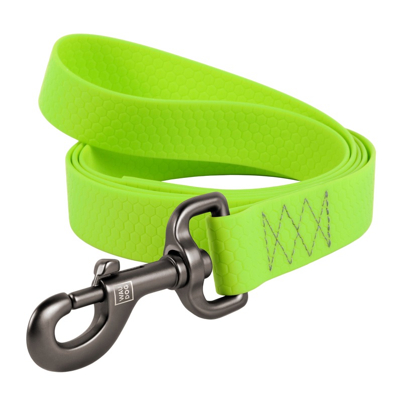 

Поводок для собак Waudog Waterproof водостойкий, салатовый В=15 мм, L=122 см, Waterproof