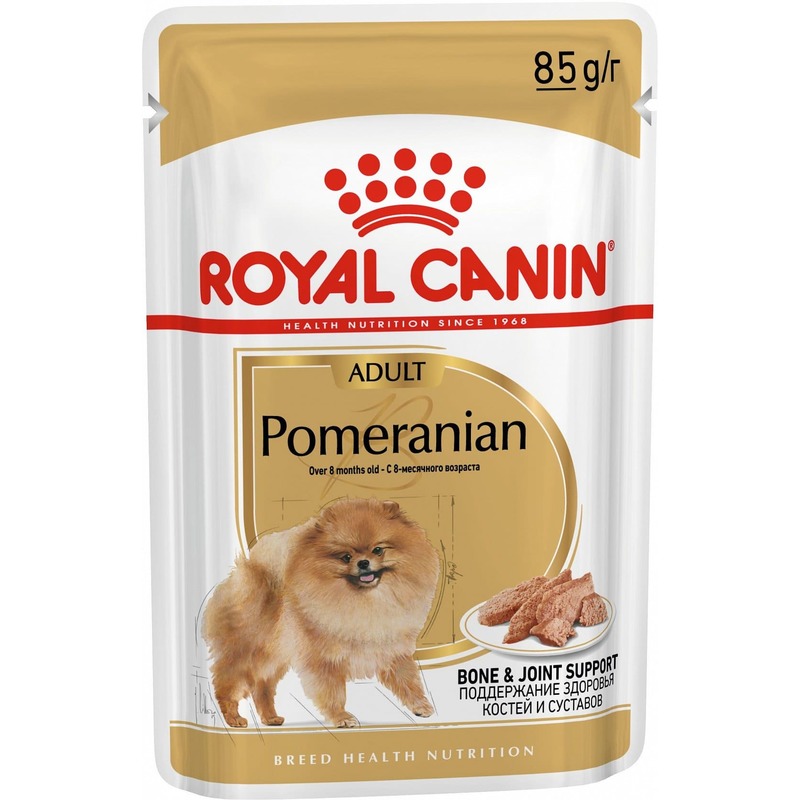 фото Влажный корм для собак royal canin pomeranian adult померанский шпиц 85 г 12шт