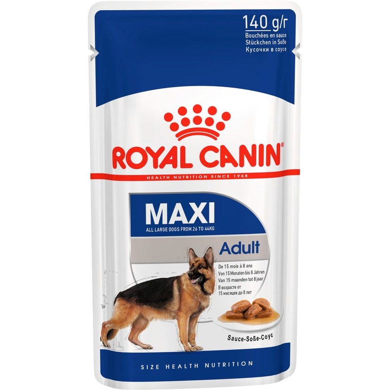 фото Влажный корм для собак royal canin maxi adult крупных пород 140 г 10 шт