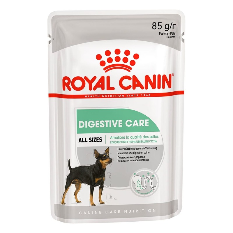 фото Влажный корм для собак royal canin digestive care паштет, 85 г 12 шт