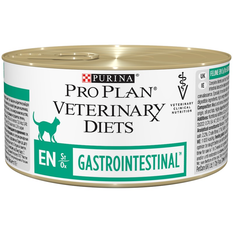 фото Консервы для кошек pro plan veterinary diets en gastrointestinal 195 г 24 шт