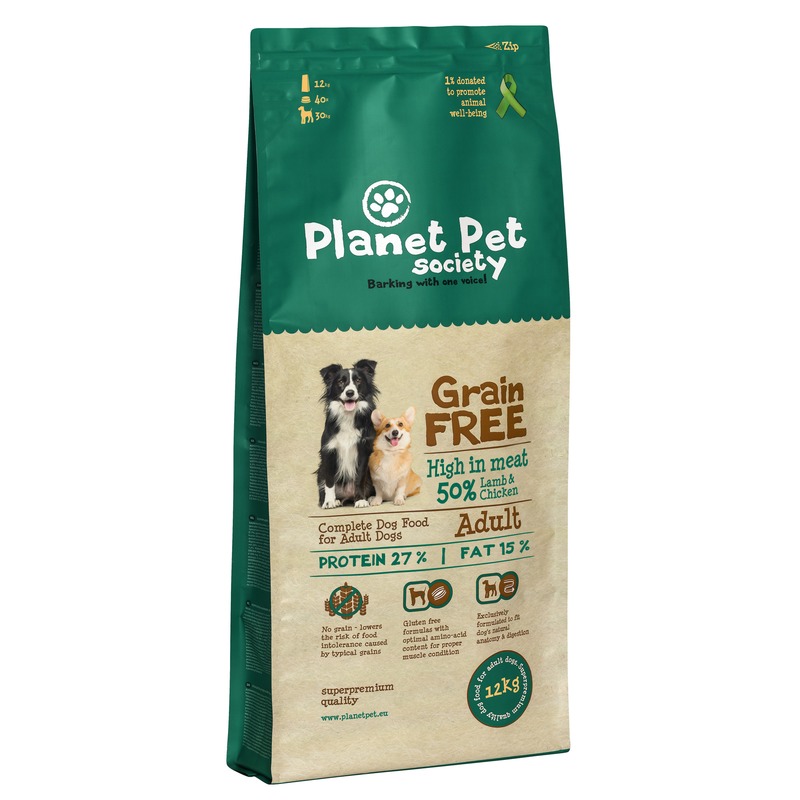 фото Planet pet grain free adult сухой корм беззерновой для собак с ягненком и картофелем 2,5кг