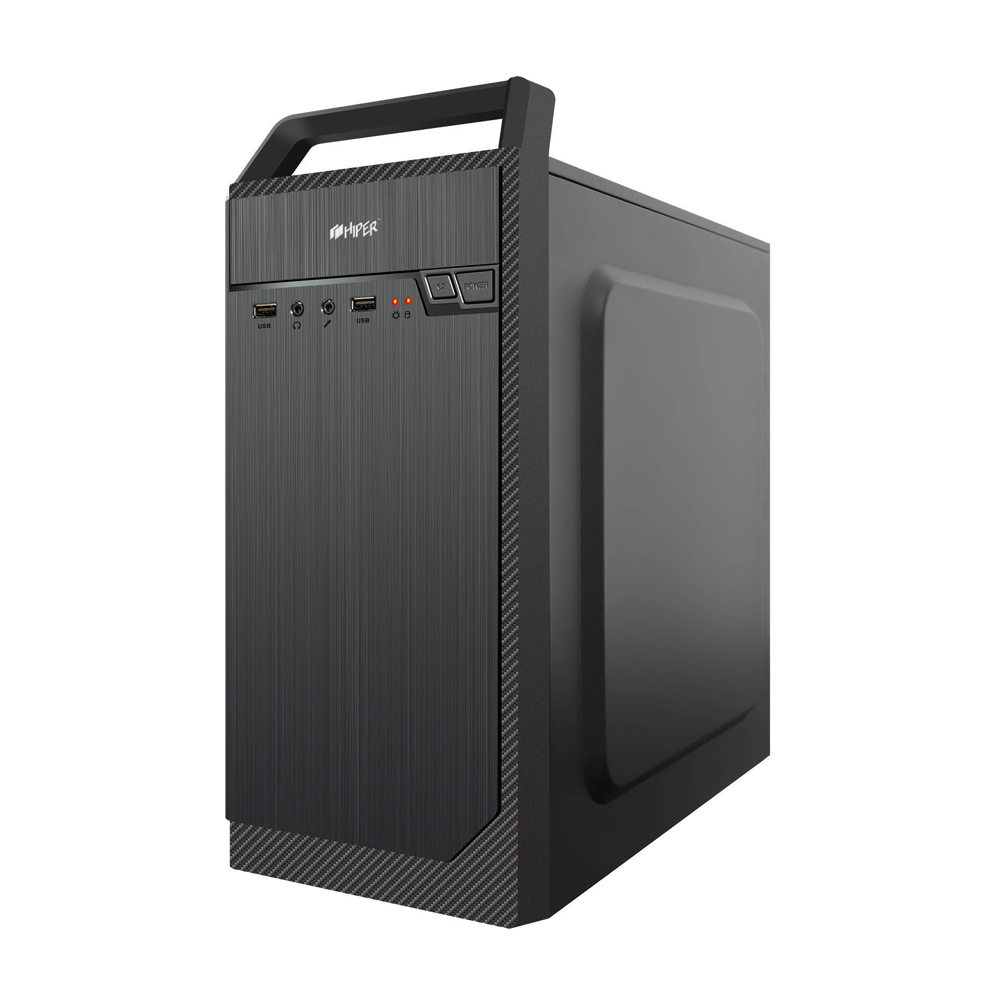 

Компьютерный корпус HIPER V02 без БП Black, V02
