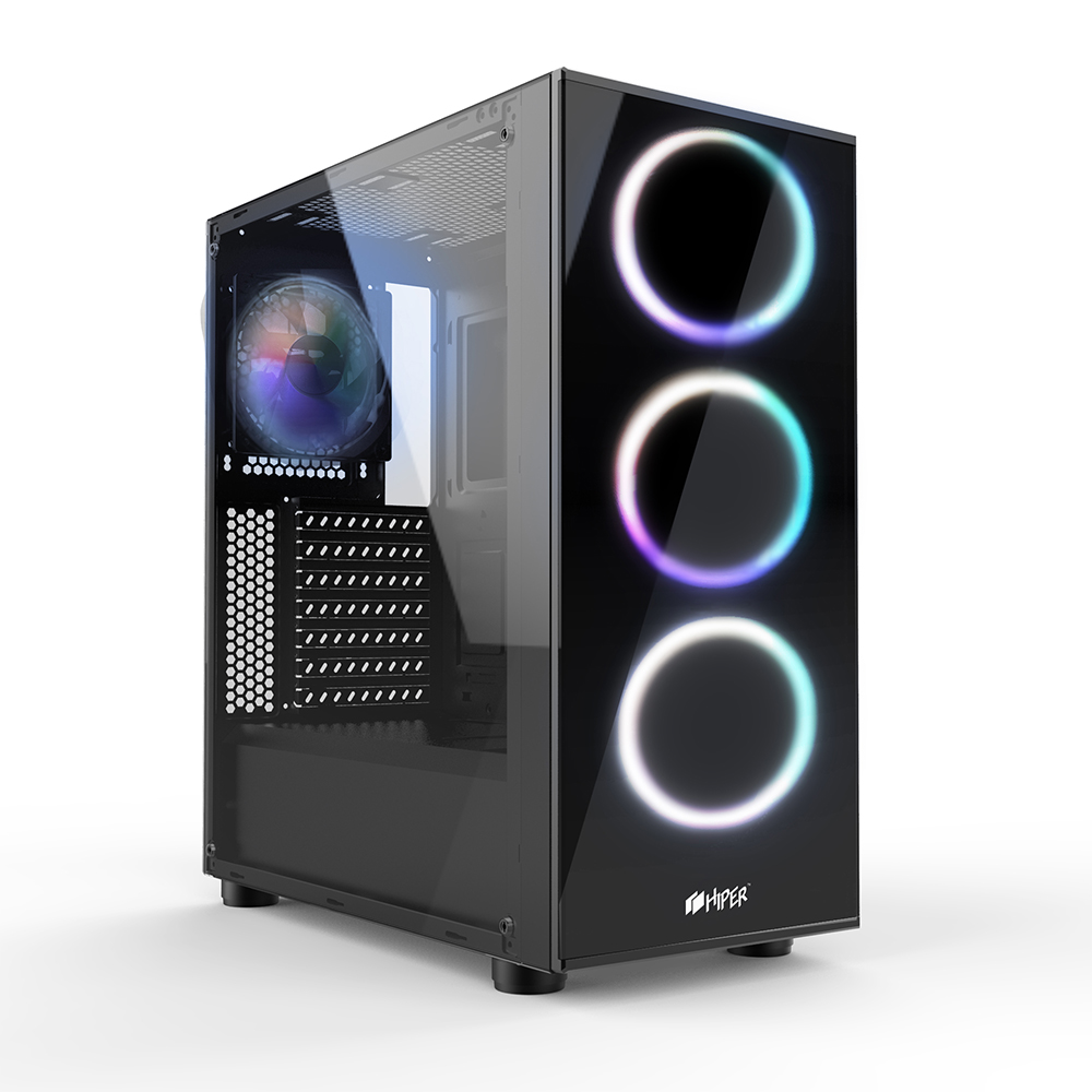 

Компьютерный корпус HIPER SR-3RGB без БП Black, SR-3RGB