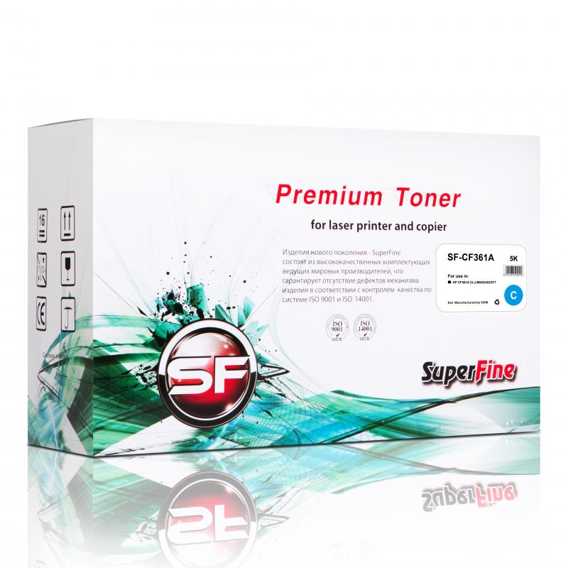 

Картридж для лазерного принтера SuperFine SF-CF361A, Blue, Голубой, SF-CF361A