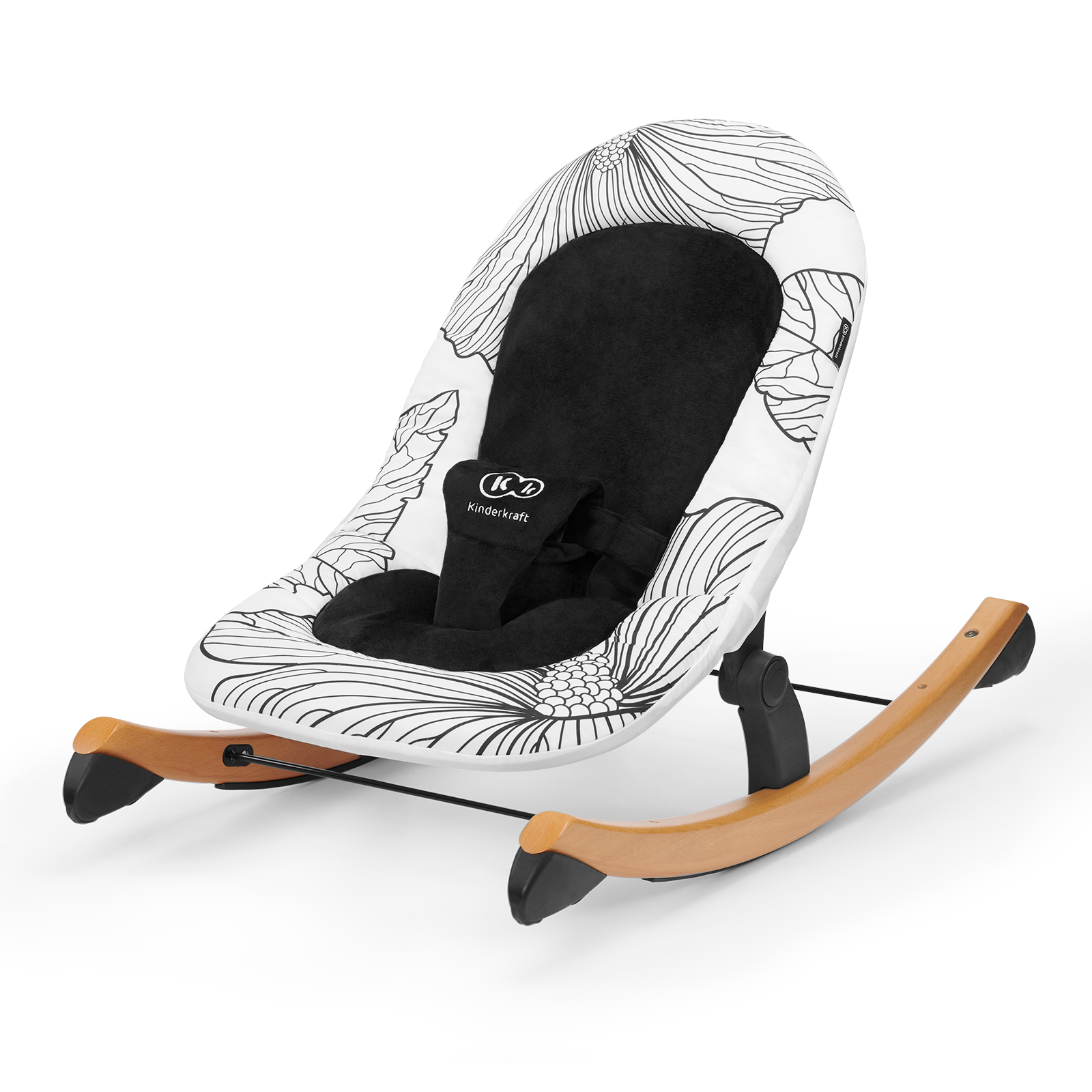 

Шезлонг Kinderkraft Finio Black/White, Белый, Finio