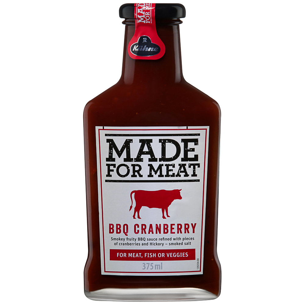 Made for meat. Соус kuhne Cranberry BBQ, 375 мл. Соус kuhne made for meat. Соус kuhne made for meat Cranberry BBQ томатный барбекю с клюквой,  375мл. Соус kuhne made for meat BBQ.