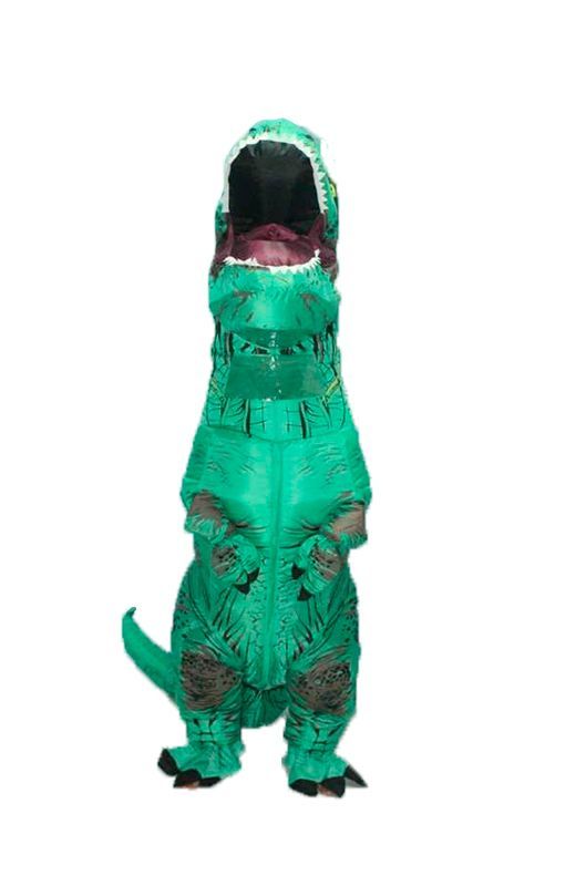 фото Надувной костюм lilkrok динозавр, цв. зеленый р.150-190