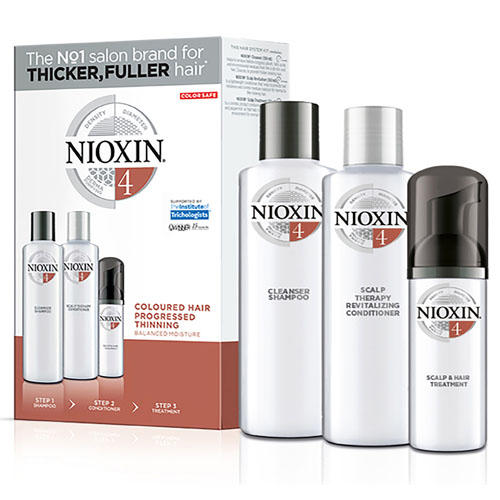 Набор для ухода за волосами NIOXIN система 4 150+150+40 мл сильный иммунитет авторская система укрепления иммунитета с помощью питания