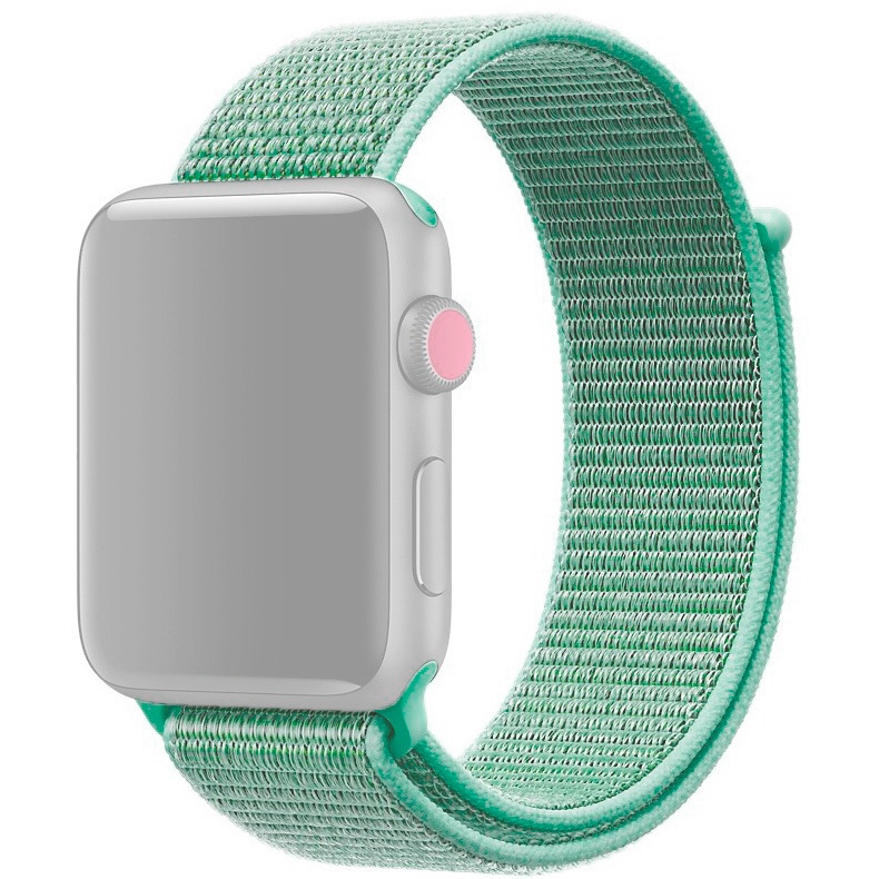 Ремешок InnoZone для Apple Watch 1/2/3/4/5 neylon 42/44 mm - Mint (APWTNY42-33)