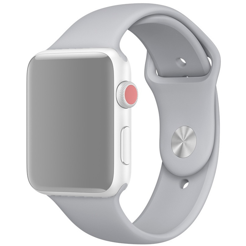 

Ремешок InnoZone для Apple Watch 1/2/3/4/5 silicone 42/44 mm - Grey (APWTSI42-23), Серый