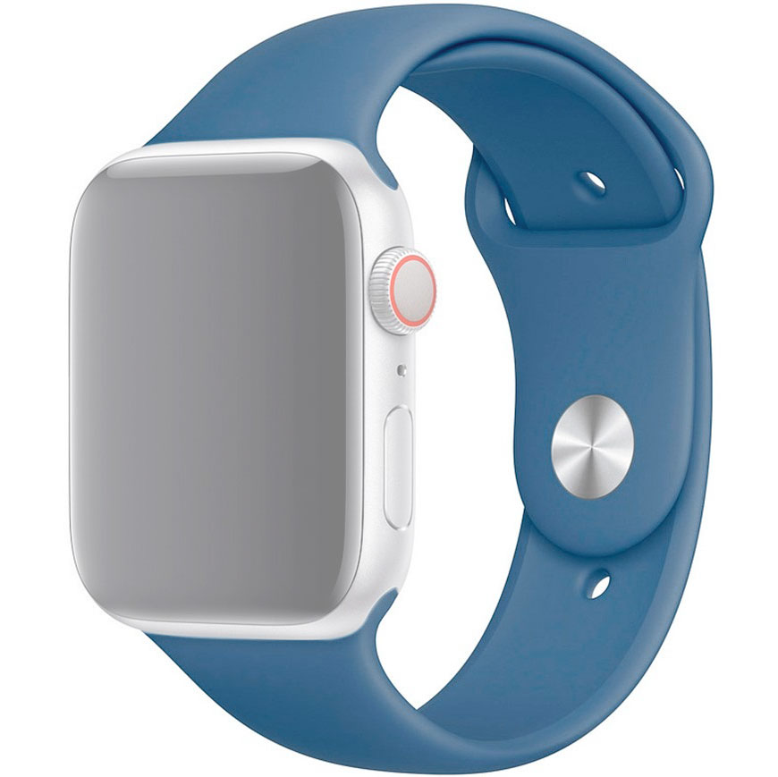 фото Ремешок innozone для apple watch 1/2/3/4/5 silicone 42/44 mm - blue (apwtsi42-24)