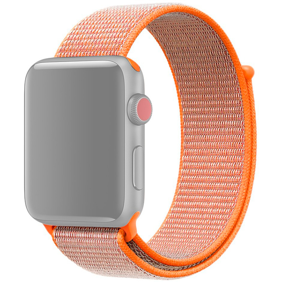 Ремешок InnoZone для Apple Watch 1/2/3/4/5 neylon 42/44 mm - Orange (APWTNY42-04)