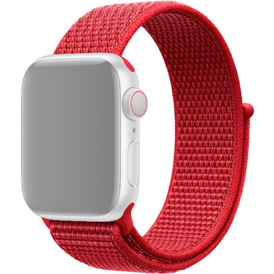 

Ремешок InnoZone для Apple Watch 1/2/3/4/5 neylon 38/40 mm - Red (APWTNY38-28)