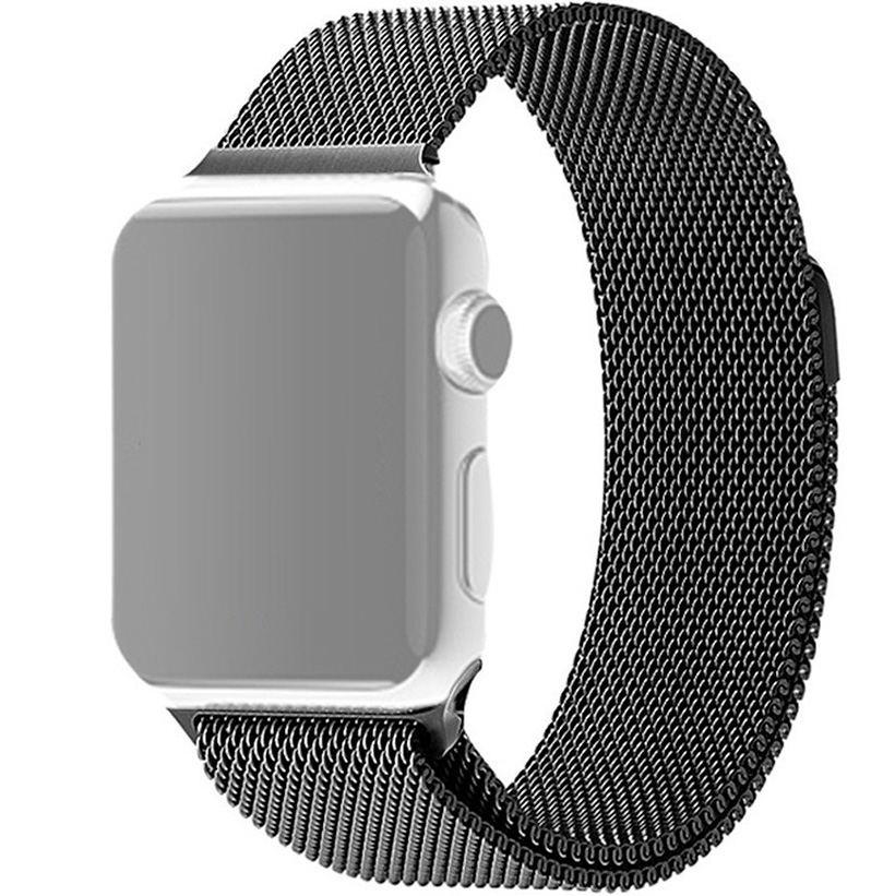 фото Ремешок innozone для apple watch 1/2/3/4/5 metall 38/40 mm - black (apwtme38-02)