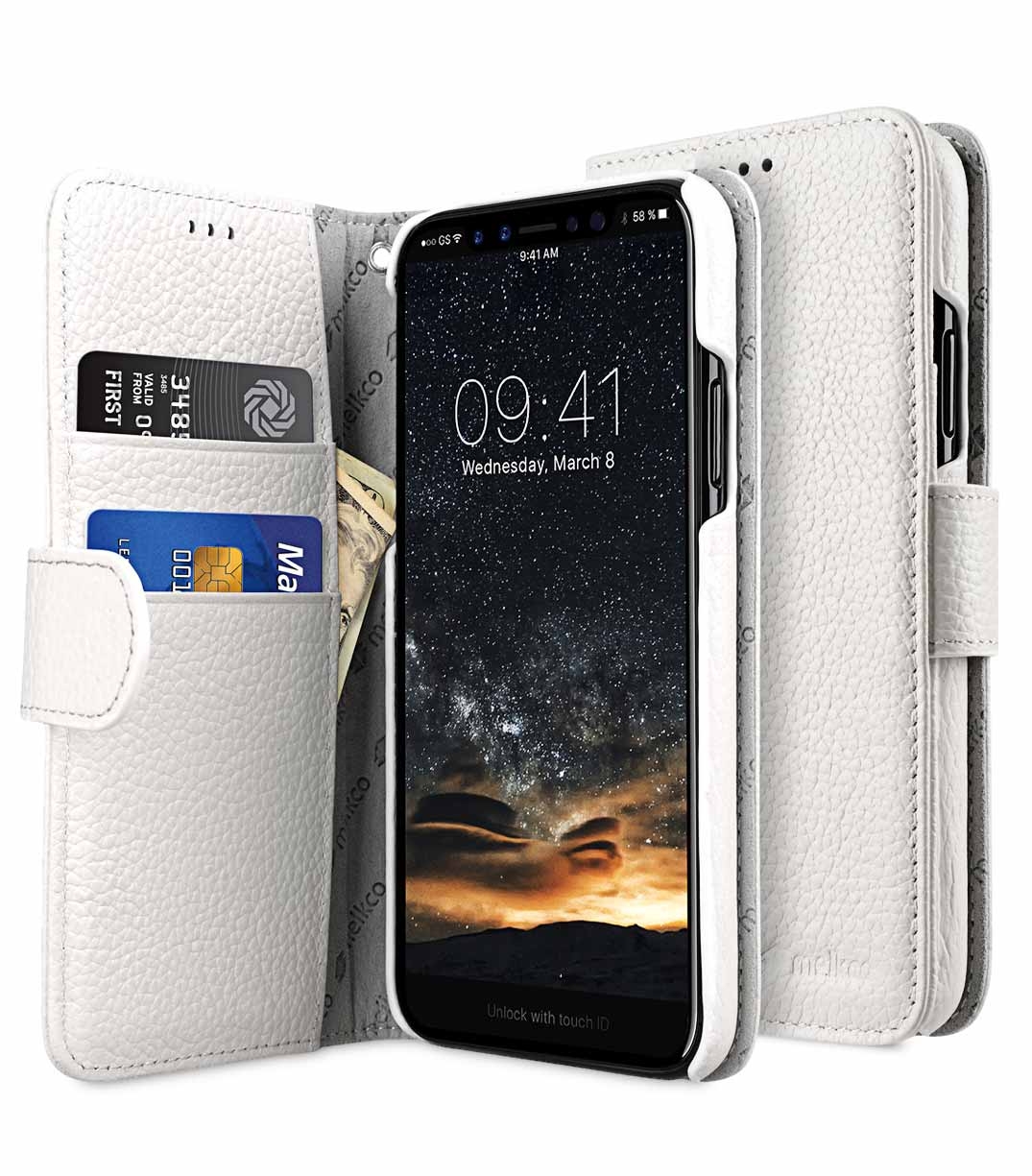 фото Чехол melkco wallet book type для apple iphone 11 white