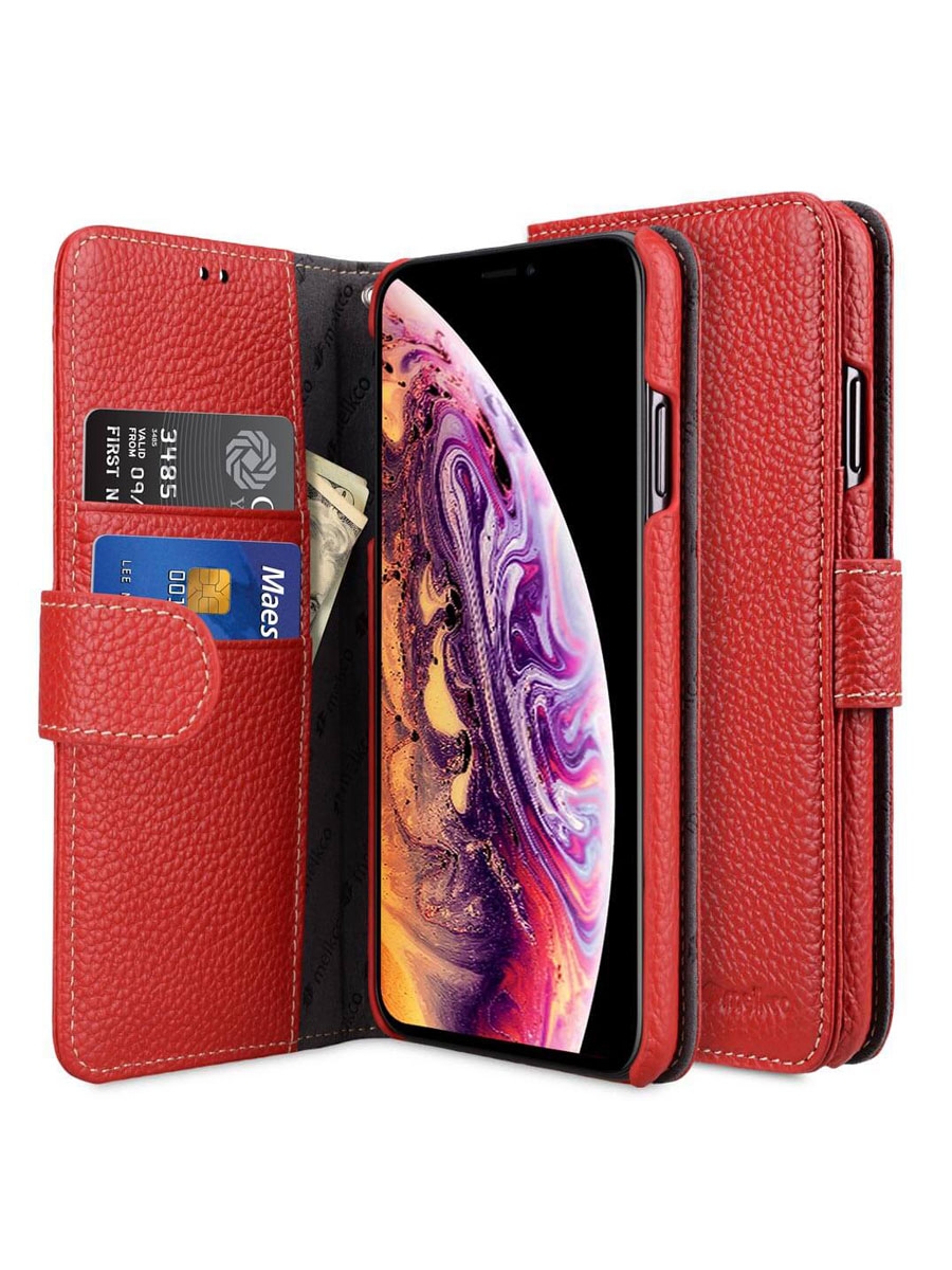 фото Чехол melkco wallet book type для apple iphone 11 red