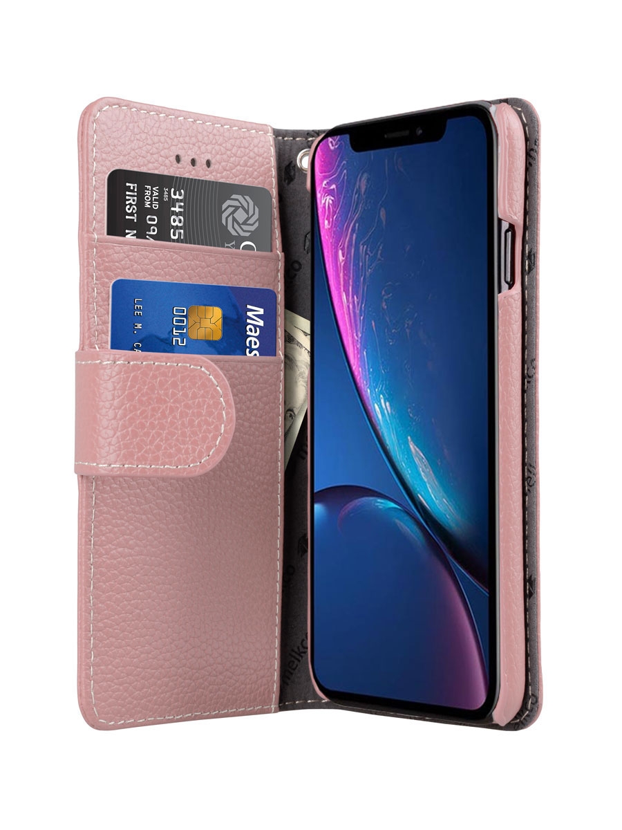 фото Чехол melkco wallet book type для apple iphone 11 розовый