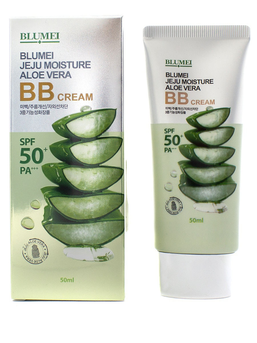 фото Тональное средство с экстрактом алоэ blumei jeju moisture aloe vera bв cream 50 мл