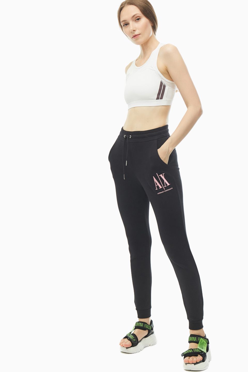 

Спортивные брюки женские Armani Exchange 8NYPCX YJ68Z черные M, Черный, 8NYPCX YJ68Z